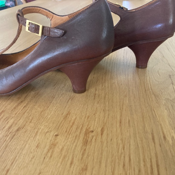 Chie Mihara Brown T-Strap Heels - Picture 11 of 12